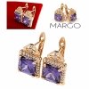 exclusive swarovski gold-plated earrings